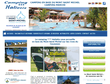 Tablet Screenshot of camping-haliotis-mont-saint-michel.com